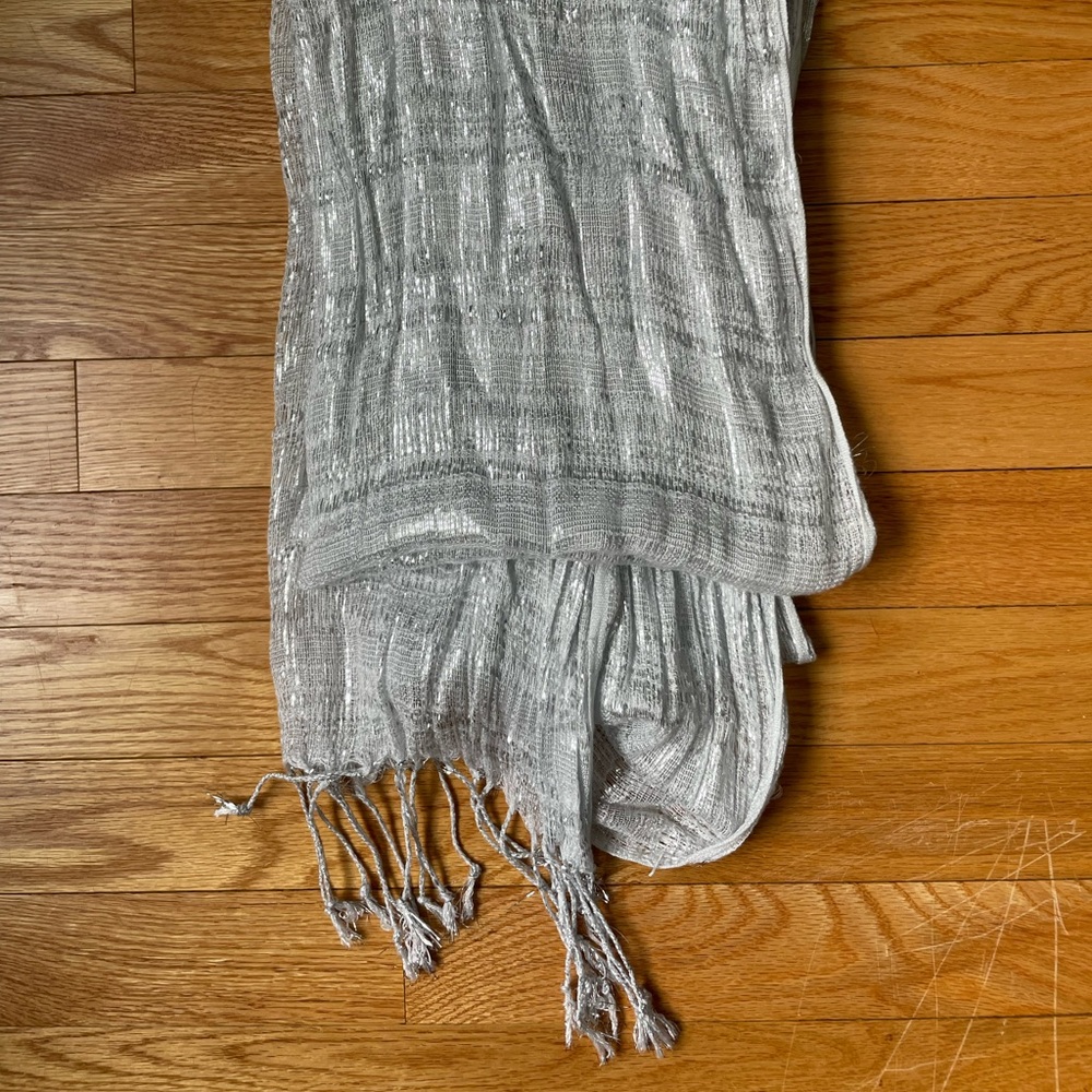 Beautiful silver Scarf Shawl